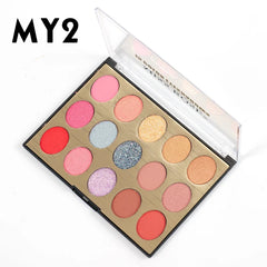 Miss Rose Spectrum Eye Palette - 15 Shades