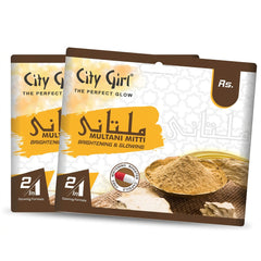 City Girl Multani Mitti Brightening & Glowing 2 in 1 Face Pack