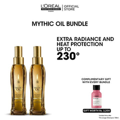 Loreal Mythic Oil Bundle + FREE Pro Longer Shampoo - 100ml