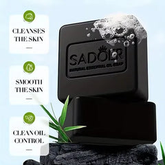 Sadoer Natural Essential Oil Soap with Activated Charcoal - 100g