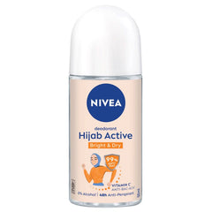 Nivea Hijab Active Bright & Dry Deodorant Roll On - 50ml