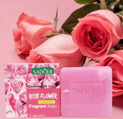 Sadoer Organic Refreshing Rose Flower Facial Soap - 100g