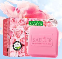 Sadoer Organic Refreshing Rose Flower Facial Soap - 100g