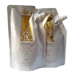 Original Loreal x-tenso Hair Straightener Kit (Natural Hair Smoothing Cream 400ml + Neutralizer400ml)