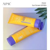 APK Sun Screen SPF 60+ with New Formula - Waterproof Protection - 100g