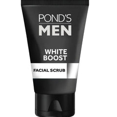 Ponds Men Facial Scrub White Boost - 100g (New Packing)