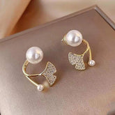Stainless steel Pearl & Fin Earrings - Each Pair