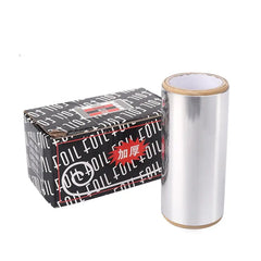 Professional salon styling tool in silver aluminum Foil for highlighting hair coloring