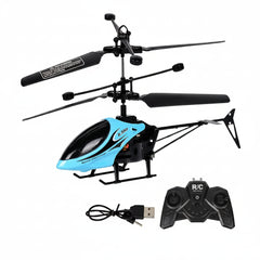 Rechargeable RC Helicopter Remote Controller Safe Fall-Resistant Design Perfect Toy