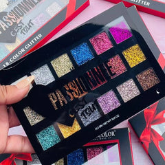 Romantic Color 18 colors Glitter Palette