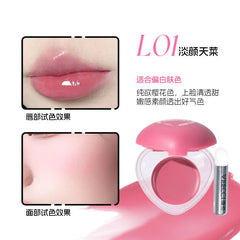 Romantic Rain Heart Shape 2 in 1 Blusher & Lip Mud