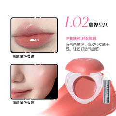 Romantic Rain Heart Shape 2 in 1 Blusher & Lip Mud