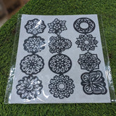 Round Sticker Mehndi – Palm Design