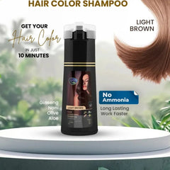 LUVVEL Hair Color Shampoo Bottle with Olive Oil – 200ml