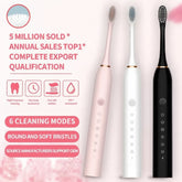 Sonic Electric Toothbrush for Adults IPX7 Waterproof