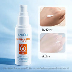 SADOER 12 Hours Protection UV Sunscreen Spf60+ Hyaluronic Acid - 50ml