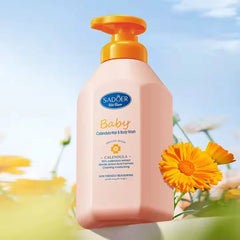 SADOER Baby Calendula Amino Acid Shampoo and Bath Gel - 600ml