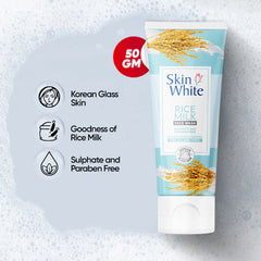 Skin White Rice Milk Face wash (Sulphate & Paraben Free)