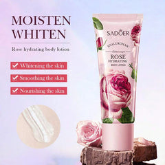 Sadoer Double Tube Hyaluronan Whitening Rose Hydrating Body Lotion - 100ml