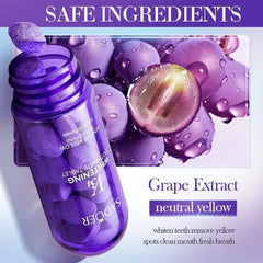 Sadoer V34 Remove Yellow Teeth stains Whitening Toothpaste Tablet - 30 tablets