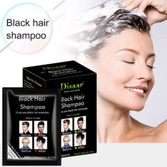 Disaar Black Hair Dye Shampoo Sachet – Pack of 10 Pcs