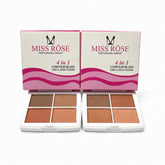 Miss Rose 4 in 1 Contour-Blush Palette