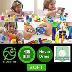 Children's modeling clay set with tools