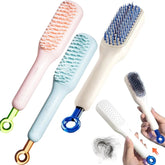 Self Cleaning Hair Brush, One-Click Cleaning Telescopic Hair Comb