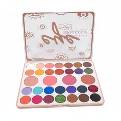 Sevencool 28 Color Eyeshadow & 4 Color Blusher Palette