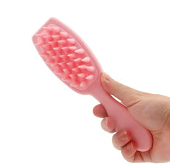 Silicone Shampoo Scalp Massager Brush, Long Handle, Soft & Comfortable Brush
