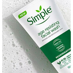 Simple Regeneration (Age Resisting) Facial Wash – Green Tea + Prebiotic - 150ml