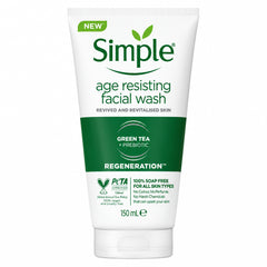 Simple Regeneration (Age Resisting) Facial Wash – Green Tea + Prebiotic - 150ml