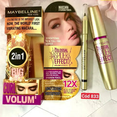 2 in 1 Maybelline Colossal Spider Effect Mascara and Eyebrow Pencil