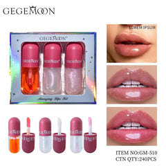 Gegemoon Lip Protecting Oil & Moisturizing Lip Gloss - Pack Of 3
