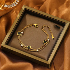 Stainless Steel Coating And Resin Inlay, Cuban Link Chain - Each