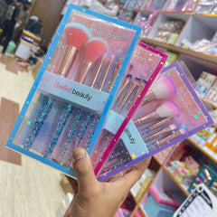 Sweet Beauty 5 Pcs Glitter Makeup Brushes