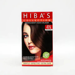 Hibas Collection Hair Color 4N Medium Brown (60-ml)
