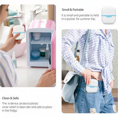 2-in-1 W+V Shaped Face Roller & Cool Ice Body Massager