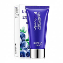 BIOAQUA Blueberry Wonder Skin Nutritional Cleansing Moisturizing Cleanser - 100g