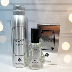Havoc Silver – 2‑Piece Fragrance Deal 200ml Body Spray + 35ml Perfume