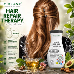 Vibrant Beauty Hair Repair Therapy Shampoo Normal Hair Biotin + Niacinamide - 400ml