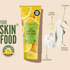 Vibrant Beauty Lemon Purifying Face Wash (200ml)