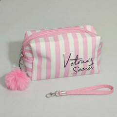 Victoria Secret Makeup Carry Pouch With Bow Keychain