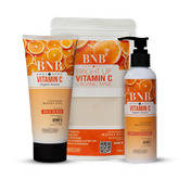 BNB Vitamin C BRIGHT UP KIT (Cleanser 200ml+ Scrub 200ml + Mask 120gm)
