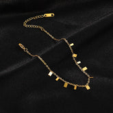 Simple Style Square Pattern Anklet For Women - Each