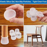 4Pcs silicone chair leg caps