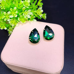Drop stone stud Earrings