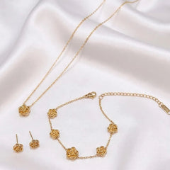 Stainless Steel New Arrival Rose Combo Set