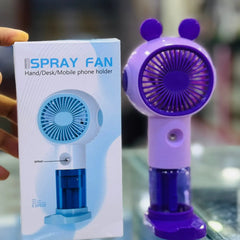 Portable Mini Spray Fan – USB Rechargeable Handheld Cooling Mist Fan