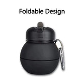 Silicone Foldable Sports Billiards Ball Water Bottle